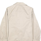 F & S MODELL Womens Beige Cotton Blend Button Jacket M Casual Lightweight