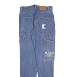 KARL KANI Womens Jeans Blue Regular Straight Denim Medium W28 L32 Stylish Cotton