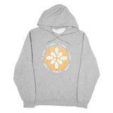 RUSSELL ATHLETIC Mens Grey AWG24 Logo Pullover Hoodie L Casual Cotton Sweatshirt