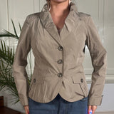 Weekend By Max Mara Jacket - Small Beige Polyester