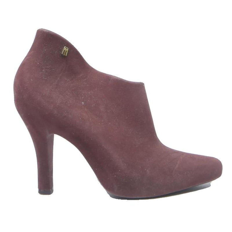 MELISSA Womens Burgundy Ankle High Heels Synthetic UK 5 Elegant Fashion