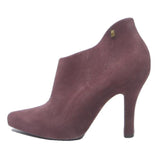 MELISSA Womens Burgundy Ankle High Heels Synthetic UK 5 Elegant Fashion