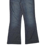 LEVI'S Womens Blue Regular Flared Denim Medium W28 L27 Jeans Cotton Blend Zip