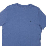 NAUTICA Mens Blue S T-Shirt Short Sleeve Crew Neck Cotton Blend Classic Fit