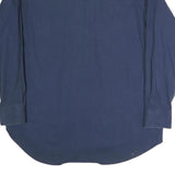 WRANGLER Mens Navy Blue & Burgundy Striped Cotton Shirt XL Long Sleeve Button