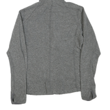 THE NORTH FACE Womens Grey Hooded Zip Jacket M Polyester Blend Plain Outdoor