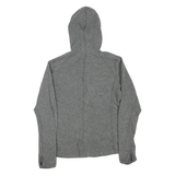 THE NORTH FACE Womens Grey Hooded Zip Jacket M Polyester Blend Plain Outdoor