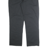 DICKIES Mens Cotton Blend Black Regular Fit Straight Leg Trousers W38 L32