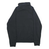 NIKE Mens Black Half Zip Sweatshirt S Cotton Blend Sportswear Casual