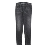 GUESS Womens Jeans Black Slim Skinny Denim Medium W26 L30 Stylish Zip Closure