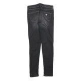 GUESS Womens Jeans Black Slim Skinny Denim Medium W26 L30 Stylish Zip Closure