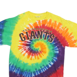 PORT & COMPANY Mens Yellow & Multi San Francisco Giants Tie Dye T-Shirt M Short