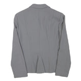 TOGETHER Womens Grey Button Jacket M Polyester Blend Classic Tailored Plain