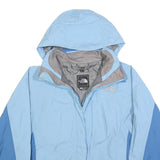 THE NORTH FACE Womens Blue & Light Blue Zip Jacket M Polyester Blend Outdoor