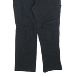 CARHARTT Mens Cotton Blend Black Regular Fit Straight Leg Trousers W40 L30