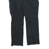 CARHARTT Mens Cotton Blend Black Regular Fit Straight Leg Trousers W40 L30