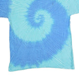 GILDAN Mens Blue Tie Dye Destin Florida Graphic T-Shirt L Crew Neck Short Sleeve