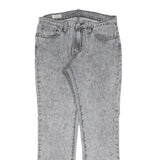 LEVI'S 511 BIG E Mens Jeans Grey Slim Straight Denim Medium W32 L32 Zip