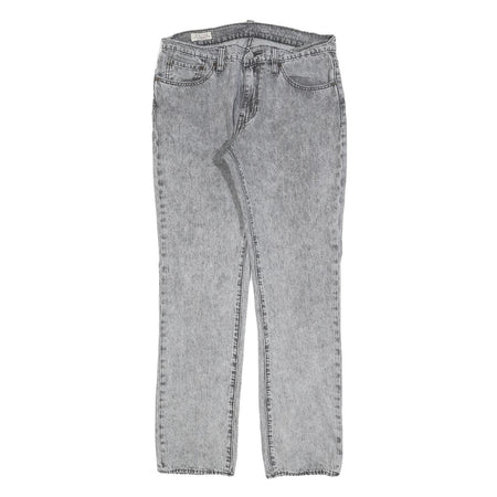LEVI'S 511 BIG E Mens Jeans Grey Slim Straight Denim Medium W32 L32 Zip