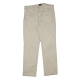 LEVI'S Mens Cotton Blend Beige Regular Fit Straight Trousers W32 L29 Casual