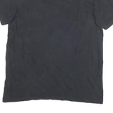 ADIDAS Mens Black Graphic T-Shirt XL Short Sleeve Crew Neck Cotton Blend Casual