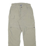 THE NORTH FACE Womens Regular Beige Cargo Zip Trousers W25 L28 Outdoor Utility