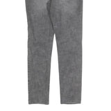 MICHAEL KORS Womens Slim Fit Grey Denim Slim Jeans W30 L30 Cotton Blend Zip