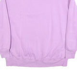 NIKE Womens Purple Crew Neck Sweatshirt L Cotton Casual Pullover