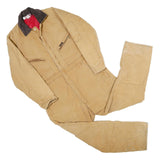 DICKIES Mens Beige Cotton Regular Fit Dungarees L W42 L32 Workwear Zip