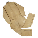 DICKIES Mens Beige Cotton Regular Fit Dungarees L W42 L32 Workwear Zip