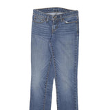 LEVI'S Womens Slim Blue Denim Jeans W25 L31 Zip Classic Fit Straight