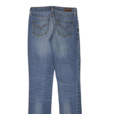 LEVI'S Womens Slim Blue Denim Jeans W25 L31 Zip Classic Fit Straight