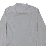 TOMMY HILFIGER Mens Black & White Striped Shirt 2XL Classic Button-Down Collar