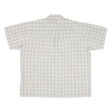 DICKIES Mens Beige Check Shirt 2XL Short Sleeve Cotton Blend Workwear