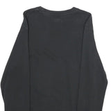 ADIDAS Mens Black Originals Crew Neck S Cotton Logo Sweatshirt Casual