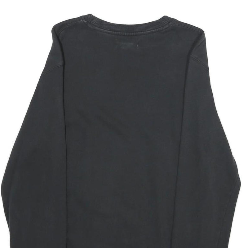 ADIDAS Mens Black Originals Crew Neck S Cotton Logo Sweatshirt Casual