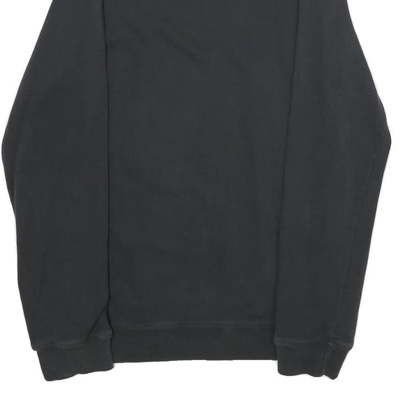 ADIDAS Mens Black Originals Crew Neck S Cotton Logo Sweatshirt Casual