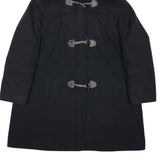 NAUTICA Mens Black Cotton Blend Duffle Jacket 2XL Zip Hooded Classic Fit