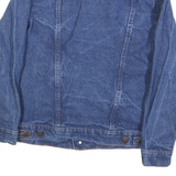 WRANGLER Girls Blue Denim Jacket L Cotton Button Closure Classic Fit Western