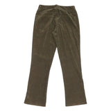 RALPH LAUREN Womens Cotton Blend Brown Relaxed Straight Trousers W28 L29