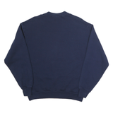 JERZEES Mens Navy Blue Sailing Florida Crew Neck Sweatshirt M Cotton