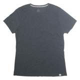 RUSSELL ATHLETIC Mens Grey T-Shirt 2XL Short Sleeve Crew Neck Cotton Blend