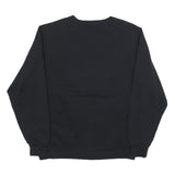 RUSSELL ATHLETIC Mens Black Western Mustangs Crew Neck L Sweatshirt Cotton Blend
