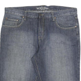 VINTAGE LOOK Mens Denim Blue Casual Shorts XL W40 Cotton Blend Workwear
