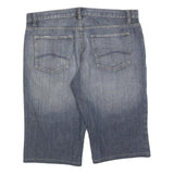 VINTAGE LOOK Mens Denim Blue Casual Shorts XL W40 Cotton Blend Workwear
