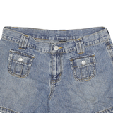 RALPH LAUREN Womens Denim Blue Shorts M W28 Casual Cotton Blend