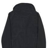 ADIDAS Womens Black & Pink Zip Jacket M Polyester Blend Plain Sports Activewear