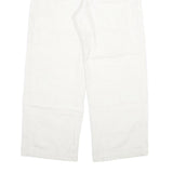 DICKIES Mens Jeans White Relaxed Loose Denim W33 L28 Workwear Zip