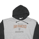 TAILGATE Womens Grey & Black San Francisco Giants Pullover Hoodie L Cotton Blend