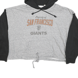 TAILGATE Womens Grey & Black San Francisco Giants Pullover Hoodie L Cotton Blend